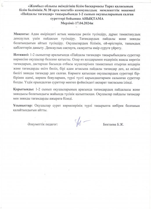 тамақтануды насихаттау